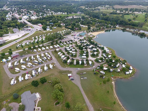 Skip-A-Way Camp Resort Aerial View