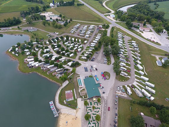 Skip-A-Way Camp Resort Aerial View